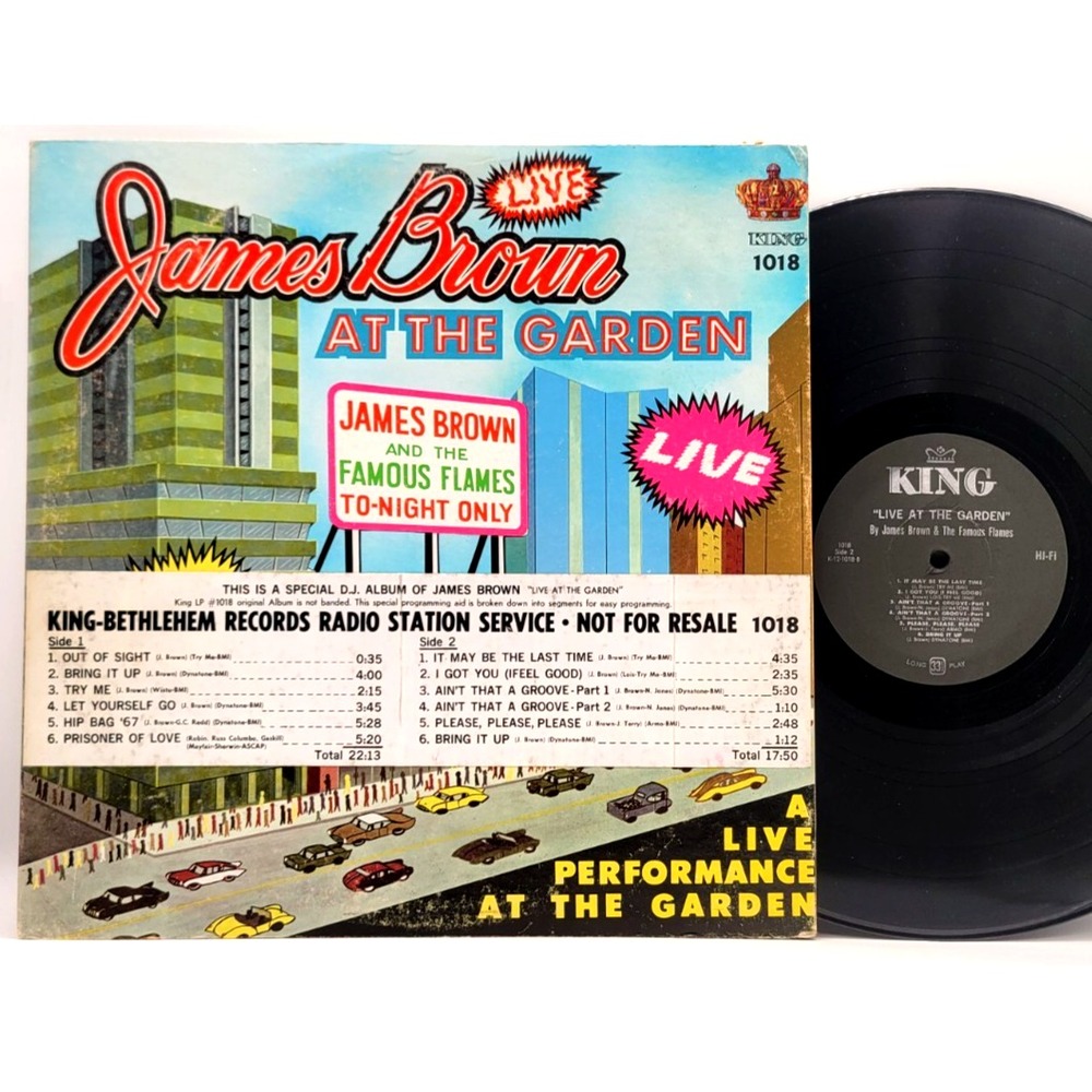 James Brown - Live At The Garden - Soul Funk Pop LP Record PROMO